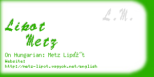 lipot metz business card